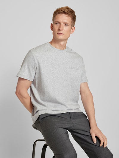 CK Calvin Klein T-Shirt mit Label-Schriftzug Kitt 3