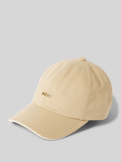 BOSS Basecap aus reiner Baumwolle Beige 1