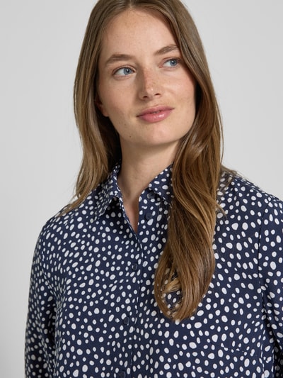 Christian Berg Woman Hemdbluse mit Knopfleiste Dunkelblau 3