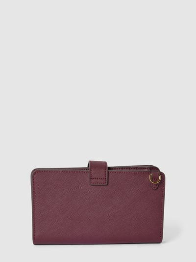 Lauren Ralph Lauren Portemonnaie aus Leder mit Label-Detail Modell 'TECH' Bordeaux 2