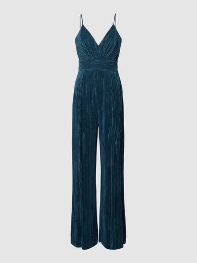 Jake*s Cocktail Jumpsuit met fijne plissévouwen Flessengroen gemêleerd - 2