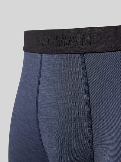 RAGMAN Boxershorts mit elastischem Label-Bund Rauchblau 2