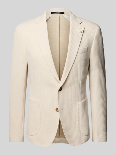JOOP! Collection Slim Fit 2-Knopf-Sakko mit Eingrifftaschen Modell 'Hoverst' Offwhite 2