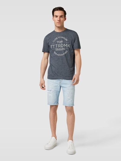 Tom Tailor T-Shirt mit Label-Print Marine 1