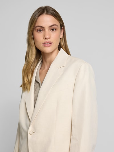 Filippa K Relaxed Fit Blazer mit Knopfleiste Ecru 3