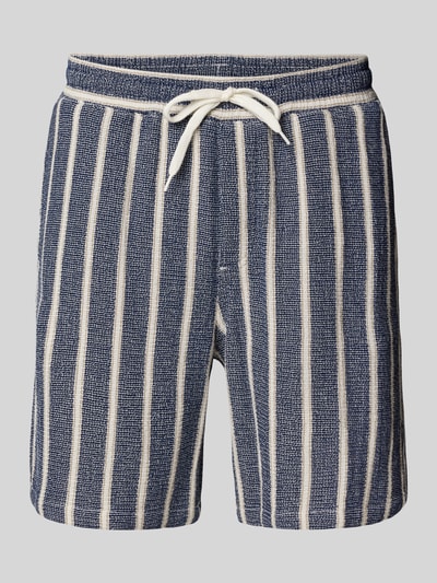 Jack & Jones Regular Fit Shorts mit Strukturmuster Modell 'JAIDEN COBA' Marine 2