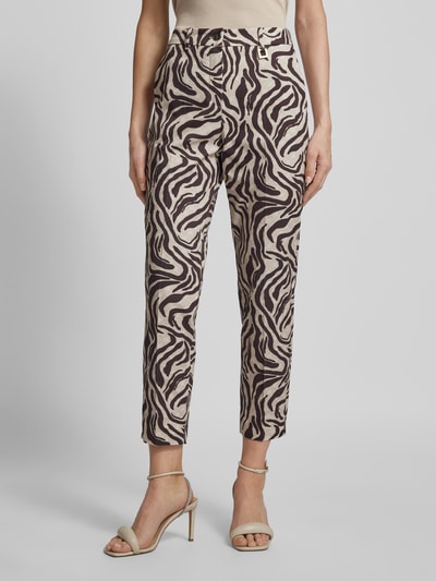 JOOP! Stoffen broek met dierenprint Beige - 4