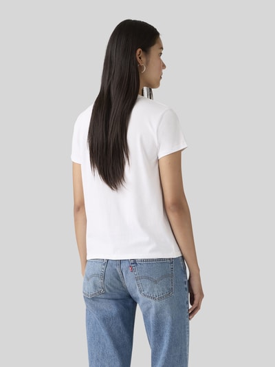 Levi's® t-shirt o kroju regular fit z czystej bawełny Biały 5