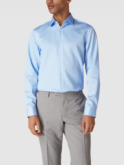 Jake*s Slim Fit Business-Hemd von Jake*s mit Kentkragen Hellblau 4