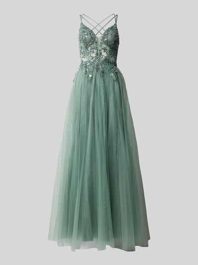 Laona Abendkleid mit Paillettenbesatz Mint 1