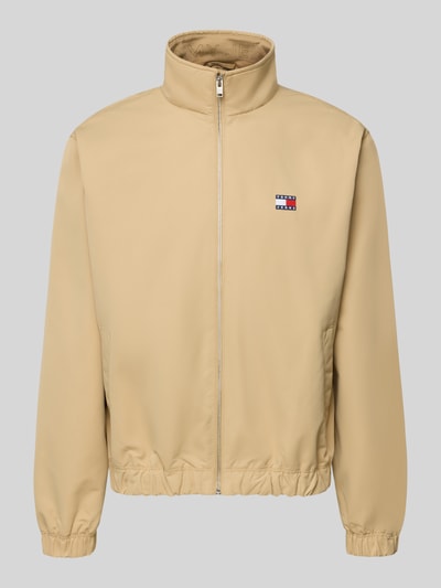 Produktfoto, Regular Fit Bluzon von Tommy Jeans, efekt: jednolity kolor, stójka, ukryty zamek błyskawiczny, naszywka z logo, długi rękaw, elastyczne zakończenia, boczne wpuszczane kieszenie