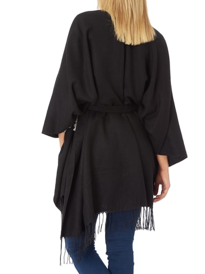 Only Poncho mit Band zum Binden Black 5