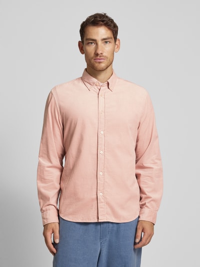 Marc O'Polo Regular fit corduroy overhemd van puur biologisch katoen Roze - 4