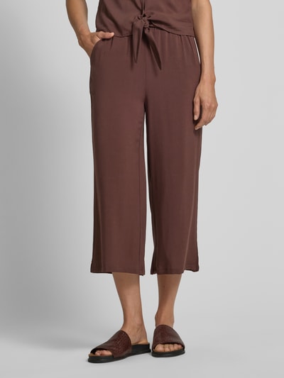 Soyaconcept Culotte aus Viskose mit Bindegürtel Dunkelbraun 4