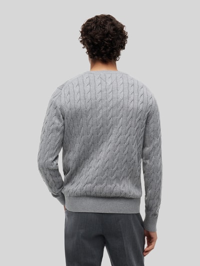 Tommy Hilfiger regular fit pullover van puur katoen Lichtgrijs - 5