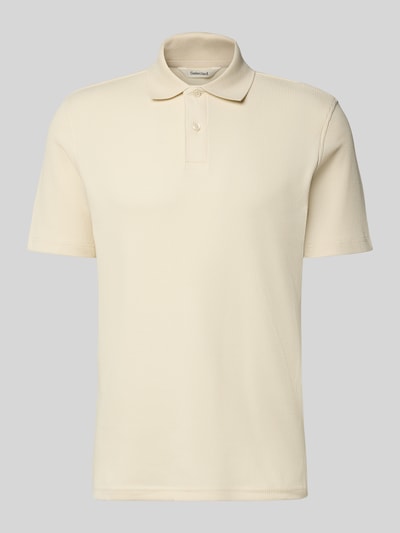 Produktfoto, Regular Fit Poloshirt aus Baumwoll-Mix Modell 'BLAZE' von SELECTED HOMME in Beige, strukturierte Oberfläche, Kurzarm, Polokragen, unifarben