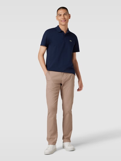 Lacoste Regular Fit Poloshirt aus Baumwolle mit Label-Detail Marine 1