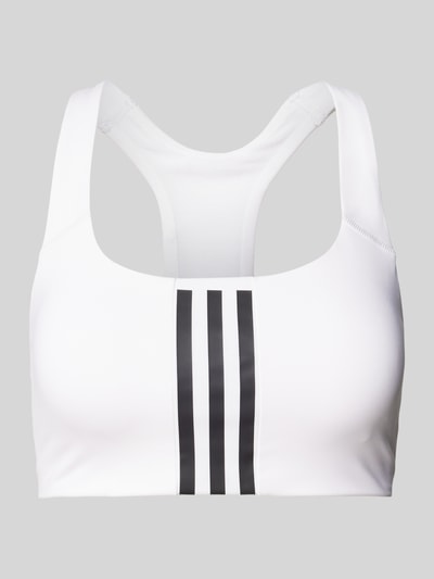 ADIDAS SPORTSWEAR Bustier mit labeltypischen Streifen Offwhite 1