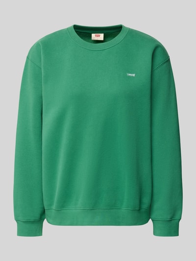 Levi's® Sweatshirt met labelstitching Donkergroen - 1