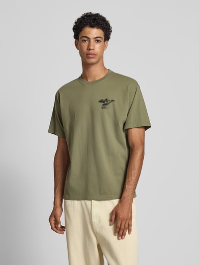 Levi's® T-Shirt mit Motiv- und Label-Print Oliv 4