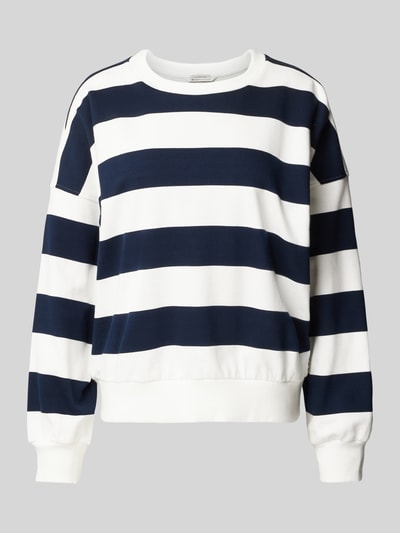 Tom Tailor Denim Regular Fit Sweatshirt aus reiner Baumwolle Offwhite 1