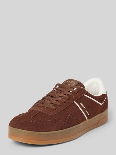 Tommy Jeans Sneaker aus Leder Modell 'THE GREENWICH SUEDE' Dunkelbraun 1