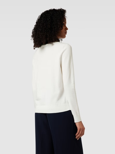 Tommy Hilfiger Strickpullover mit Label-Stitching Offwhite 5