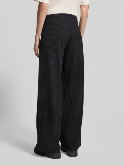 Vero Moda Relaxed fit wide leg stoffen broek met ruime pijpen, model 'BERLIN' Zwart - 5