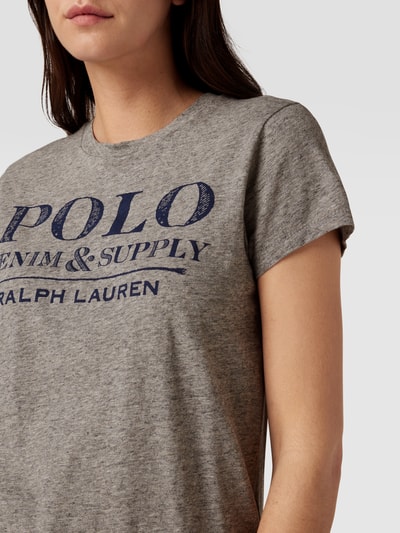 Polo Ralph Lauren T-Shirt mit Label-Print Mittelgrau Melange 3