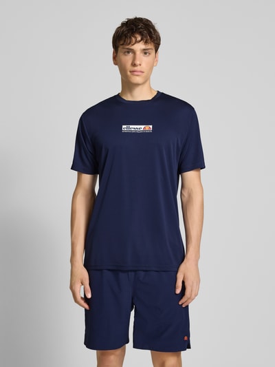 Ellesse T-shirt met labelprint, model 'CORBOBA' Donkerblauw - 4