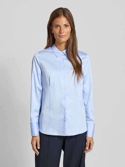 ETERNA Overhemdblouse met knoopsluiting Bleu - 4