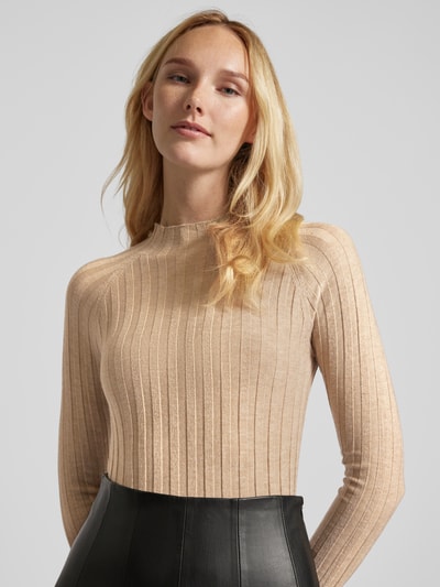 Mango Strickpullover mit Turtleneck Modell 'FLURRY' Beige 3