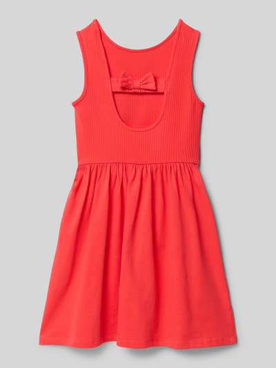 Produktfoto, Regular Fit Freizeitkleid aus Baumwoll-Mix von s.Oliver RED LABEL, Optik: Unifarben, Schleife, breite Träger, Materialverarbeitung: Ripp, Jersey