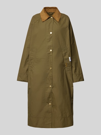 Barbour Mantel mit Umlegekragen Modell 'ETTIE' Oliv 2