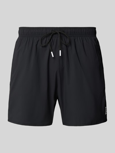BOSS Badeshorts mit Mesh-Einsatz Black 1