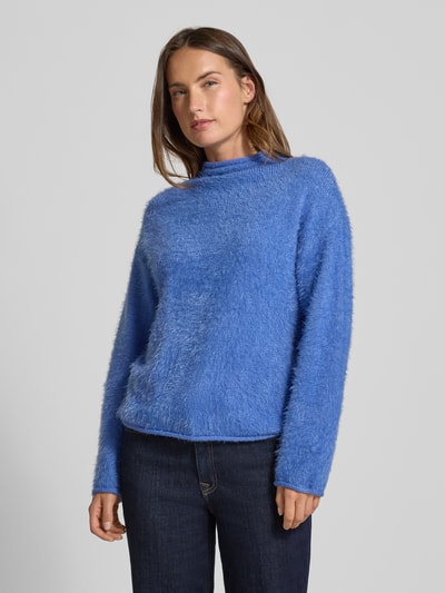 FREE/QUENT Gebreide pullover met ronde hals, model 'Cat' Lichtblauw - 4