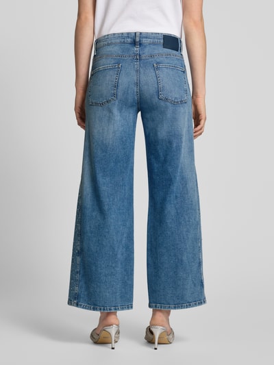 Cambio Jeansy o skróconym kroju model ‘PALAZZO’ Jasnoniebieski 5