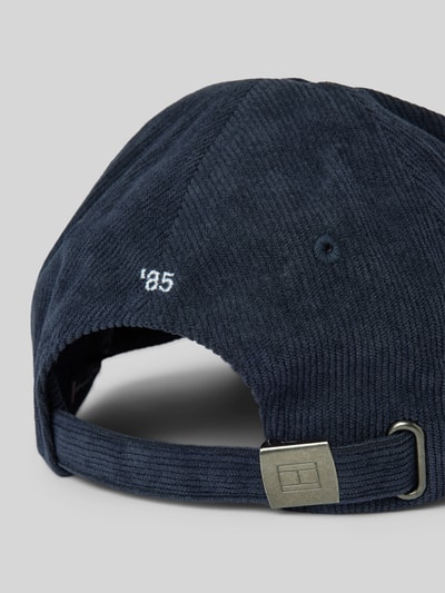 Tommy Hilfiger Basecap aus Cord mit Label-Stitching Dunkelblau 3