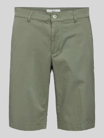 Brax Regular Fit Chino-Shorts mit Gesäßtaschen Modell 'BOZEN' Hellgruen 2