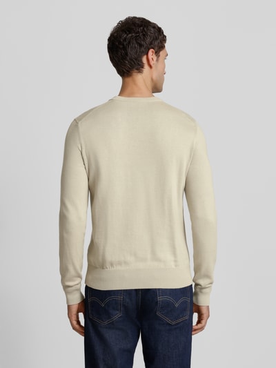 BOSS Orange Regular Fit Pullover aus Baumwoll-Kaschmir-Mix MODELL 'KANOVANO' Beige 5