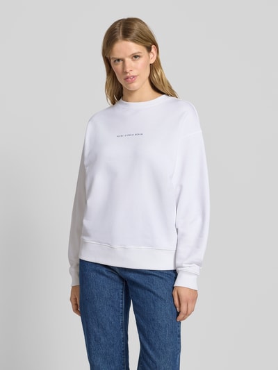 Marc O'Polo Denim Oversized sweatshirt van puur katoen Wit - 4