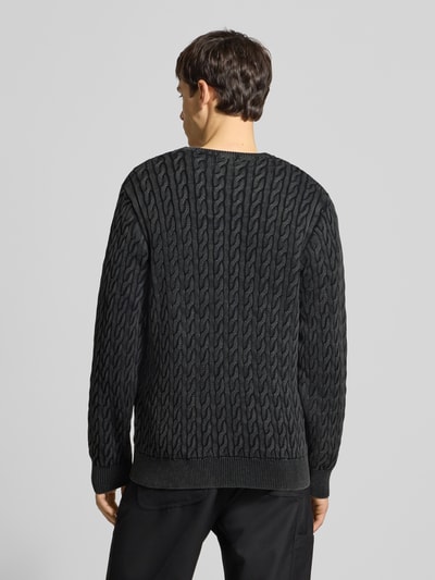 Levi's® Strickpullover mit Zopfmuster Modell 'PRESIDIO' Black 5
