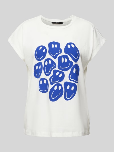 Vero Moda T-Shirt mit Motiv-Print Weiss 2