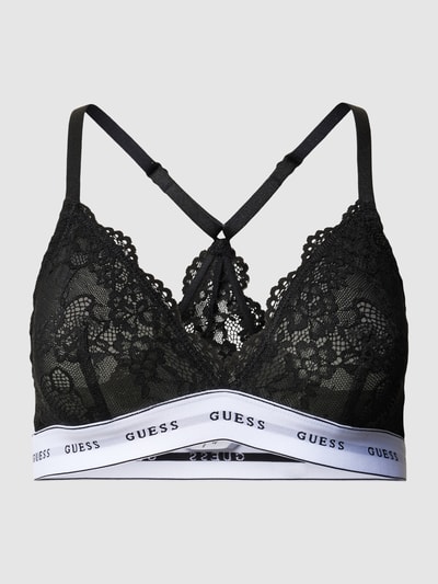 Guess Triangel-BH mit Spitzenbesatz Black 1