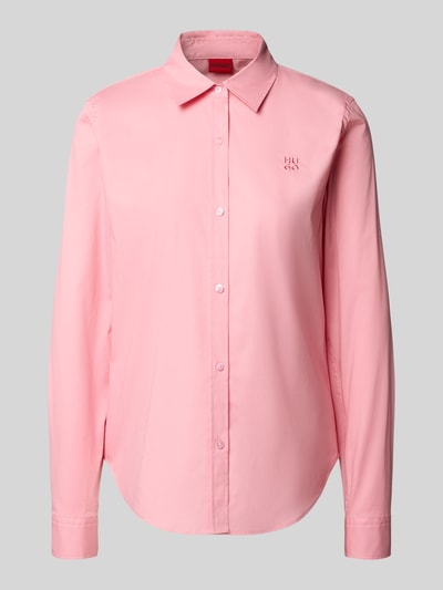 HUGO Overhemdblouse met labelstitching Roze - 2