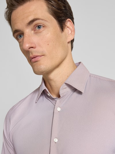 BOSS Slim Fit Hemd mit einreihiger Knopfleiste Modell 'HANK' Sand 3