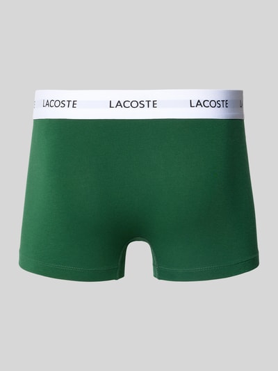Produktfoto, Trunks im 3er-Pack aus Baumwoll-Mix von Lacoste, efekt: jednolity kolor, pas z logo, ściągacz: elastyczny, wielopak: 3 szt., mieszanka bawełny