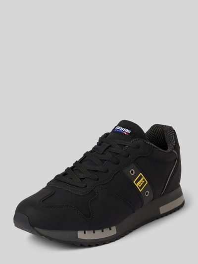 Blauer USA Sneaker mit Label-Patch Modell 'QUEENS' Black 1