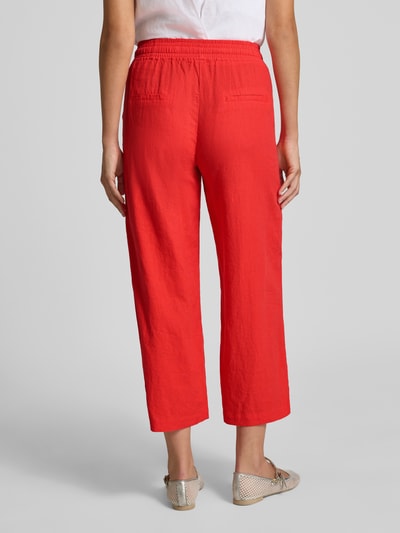 Soyaconcept Wide Fit Stoffhose aus Leinen-Mix mit Viskose-Anteil Modell 'Ina' Koralle 5