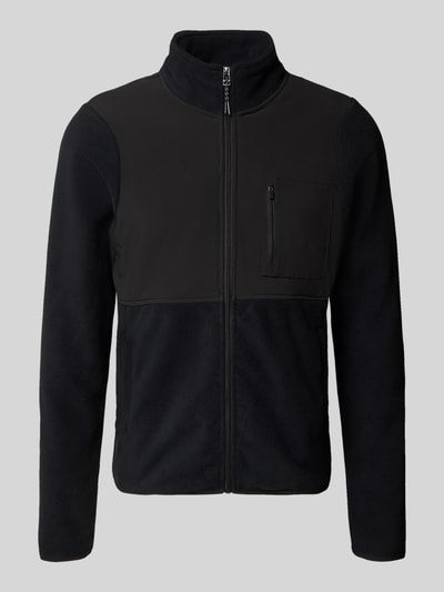 Blend Fleecejack met ritszakken, model 'MARIO' Zwart - 2